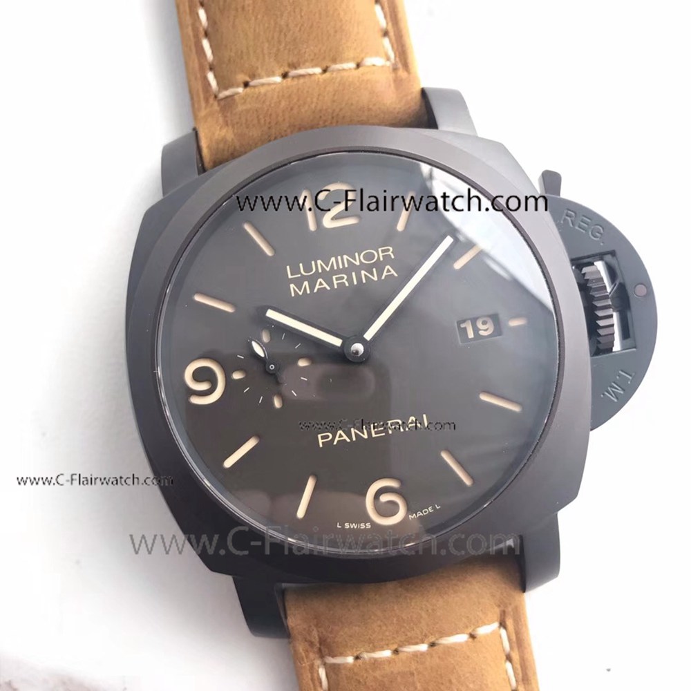 Swiss Copy Panerai PAM386 Luminor Marina 1950 Titanium Watch